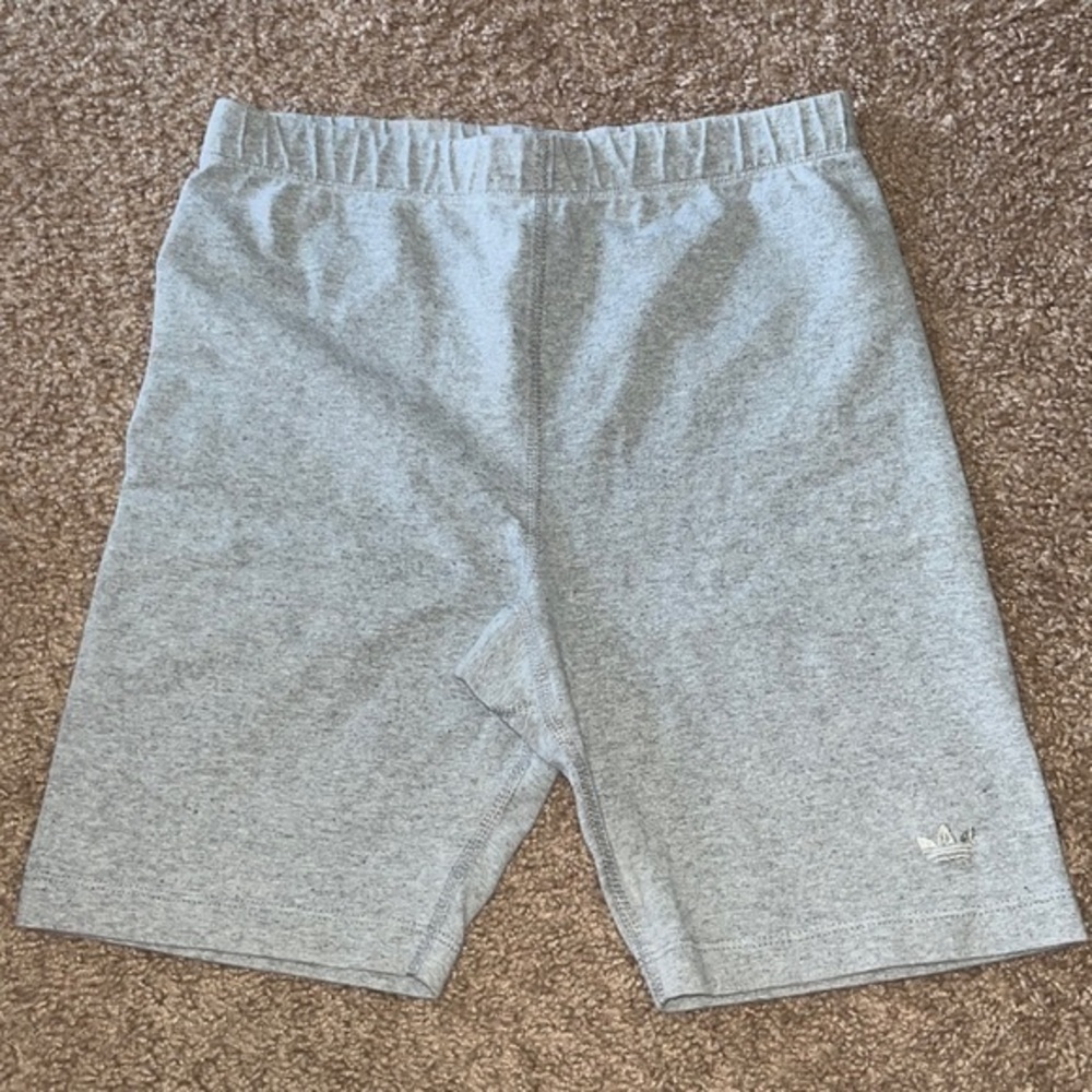 Adidas light gray shorts size L
